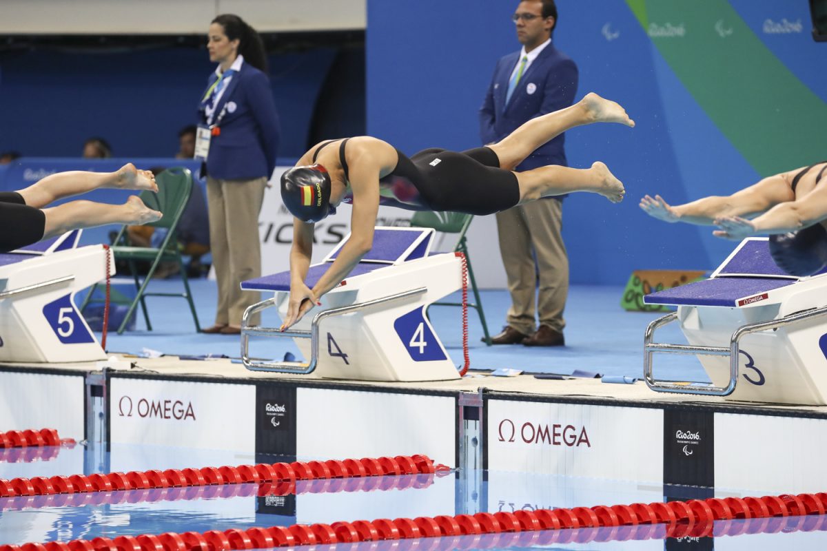 Medalla de bronce en la prueba de 50m estilo libre. Categoria S12